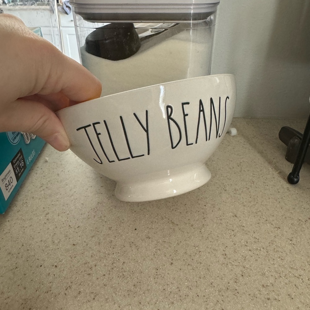 Rae Dunn- White Jelly Beans Bowl